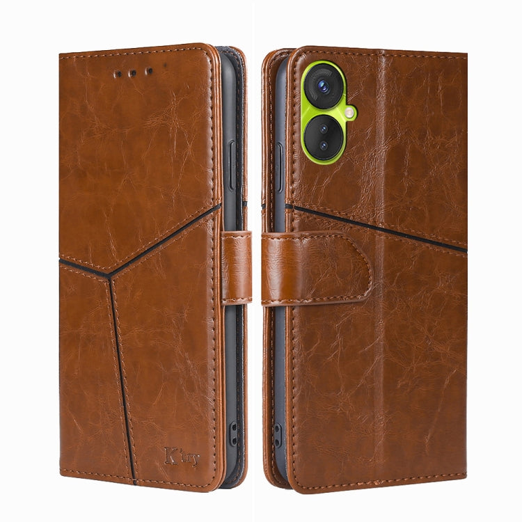 For Tecno Spark 9 Pro Geometric Stitching Flip Leather Phone Case