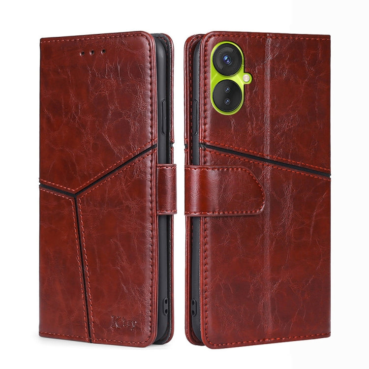For Tecno Spark 9 Pro Geometric Stitching Flip Leather Phone Case