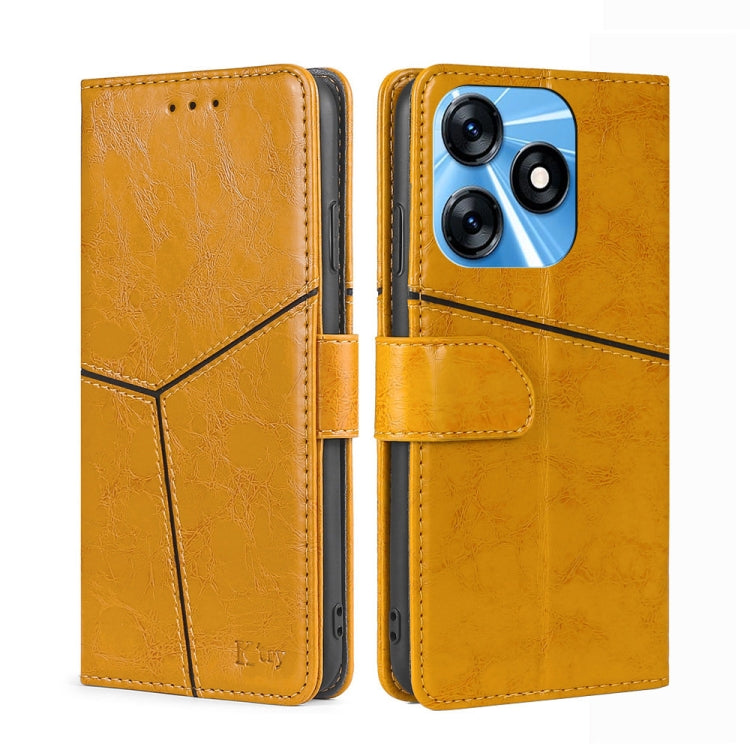 For Tecno Spark 10 4G Geometric Stitching Flip Leather Phone Case
