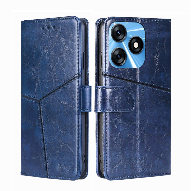For Tecno Spark 10 4G Geometric Stitching Flip Leather Phone Case