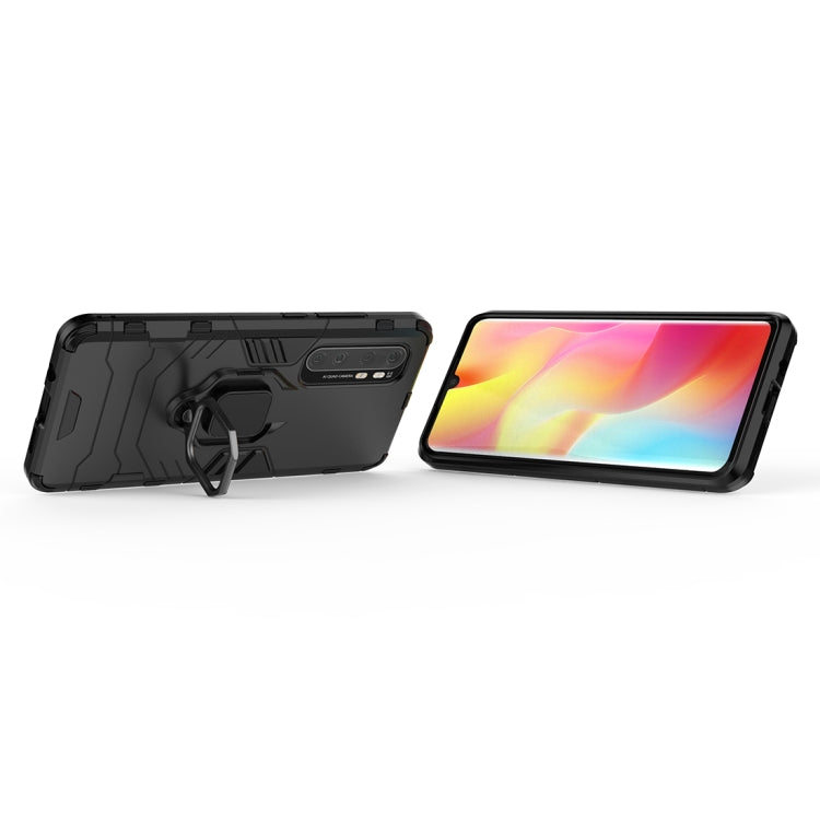 For Xiaomi Mi Note 10 Lite PC + TPU Anti-fall Protective Case with Ring Holder