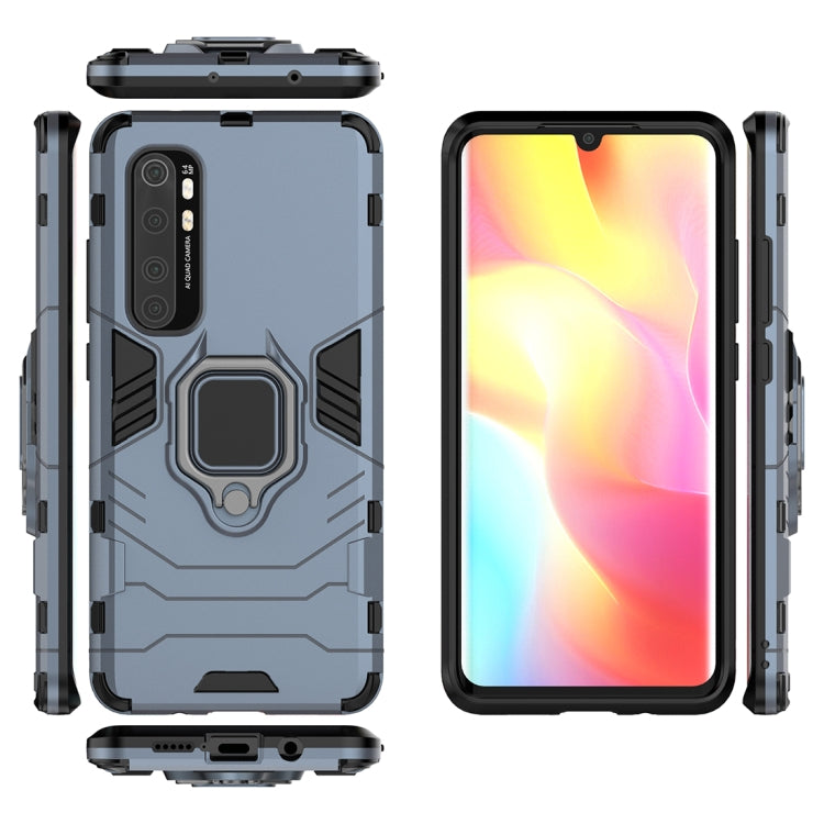 For Xiaomi Mi Note 10 Lite PC + TPU Anti-fall Protective Case with Ring Holder