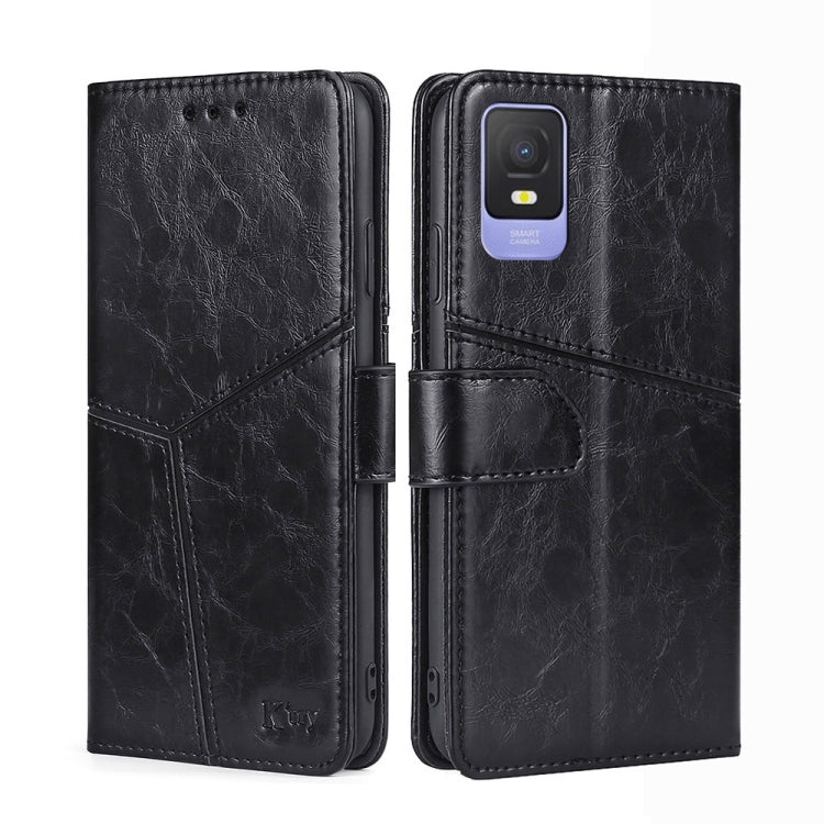 For TCL 403 Geometric Stitching Flip Leather Phone Case