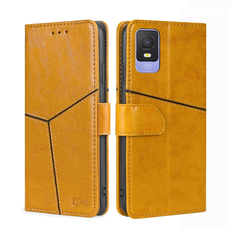 For TCL 403 Geometric Stitching Flip Leather Phone Case