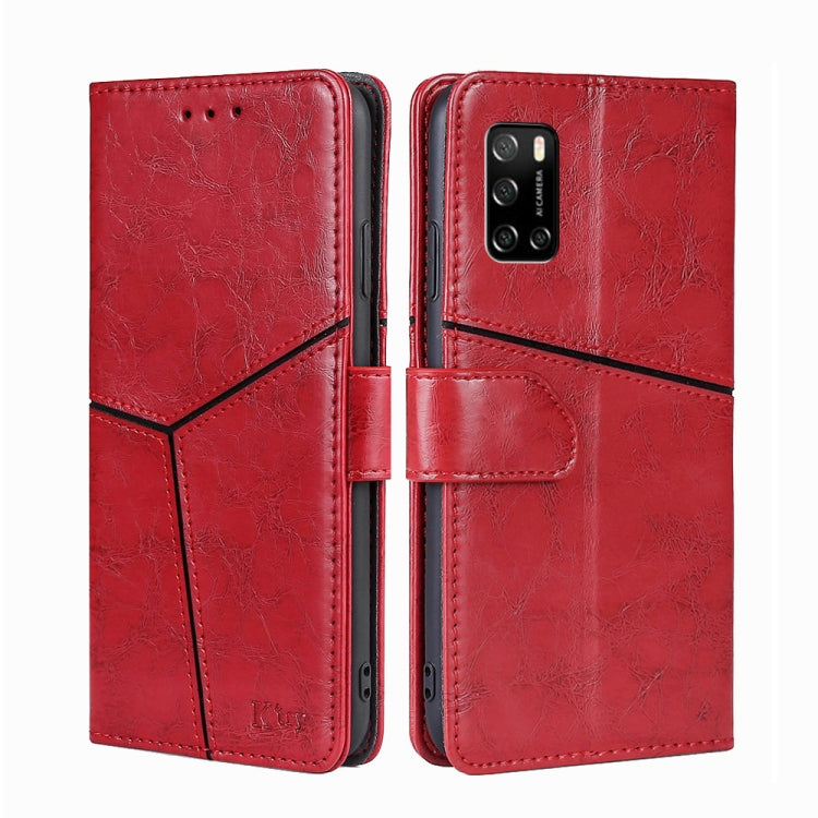 For Rakuten Big S Geometric Stitching Flip Leather Phone Case