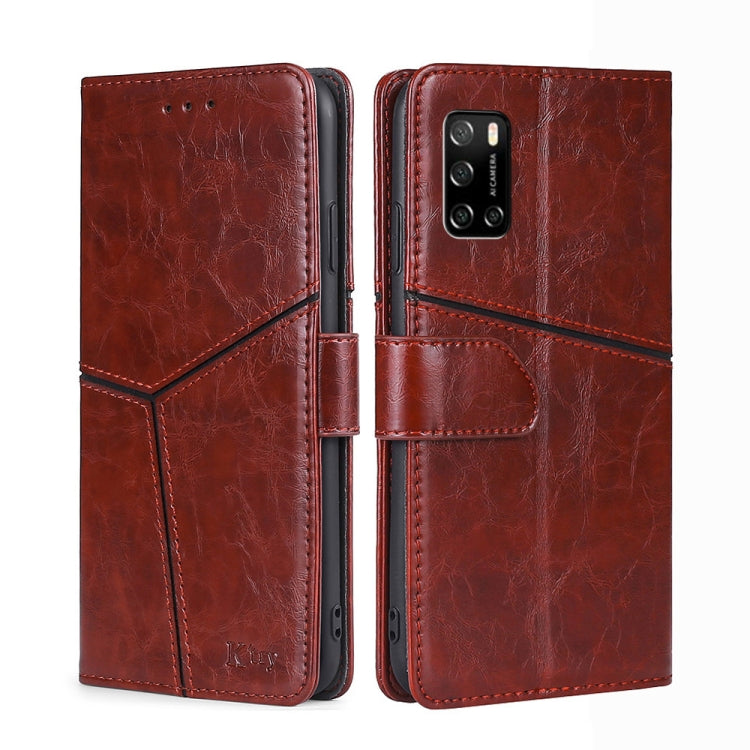 For Rakuten Big S Geometric Stitching Flip Leather Phone Case