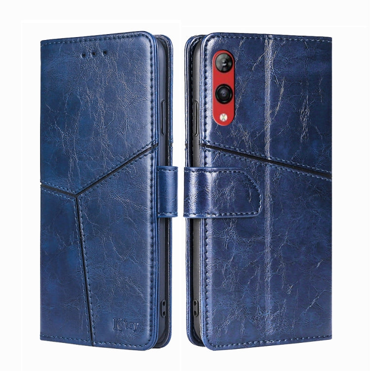 For Rakuten Hand 4G Geometric Stitching Flip Leather Phone Case