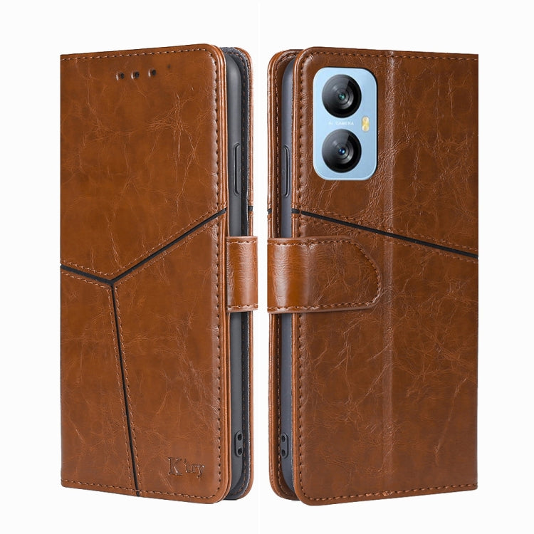 For Blackview A52 Geometric Stitching Flip Leather Phone Case