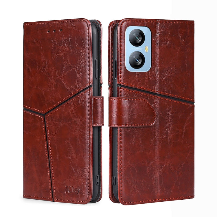 For Blackview A52 Geometric Stitching Flip Leather Phone Case