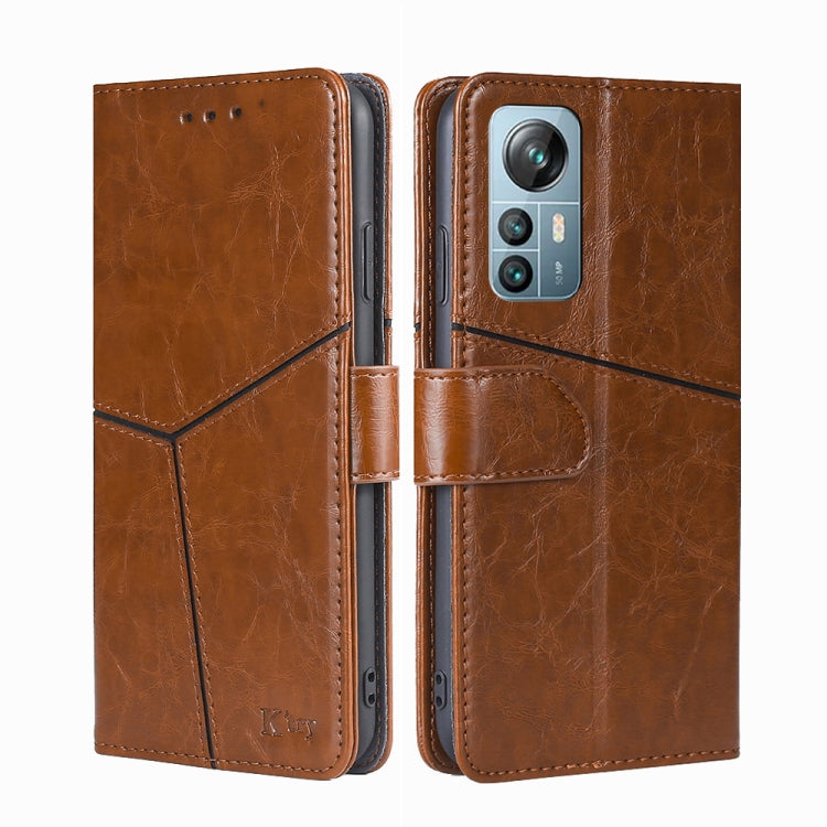 For Blackview A85 Geometric Stitching Flip Leather Phone Case