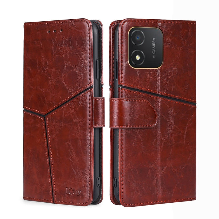 For Honor X5 4G Geometric Stitching Flip Leather Phone Case