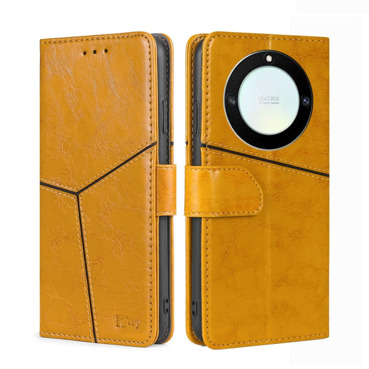 For Honor X40 Geometric Stitching Flip Leather Phone Case