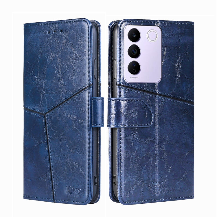 For vivo S16e Geometric Stitching Flip Leather Phone Case
