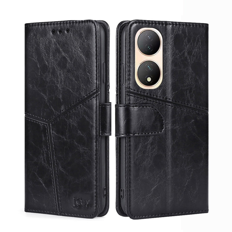 For vivo Y100 5G Geometric Stitching Flip Leather Phone Case