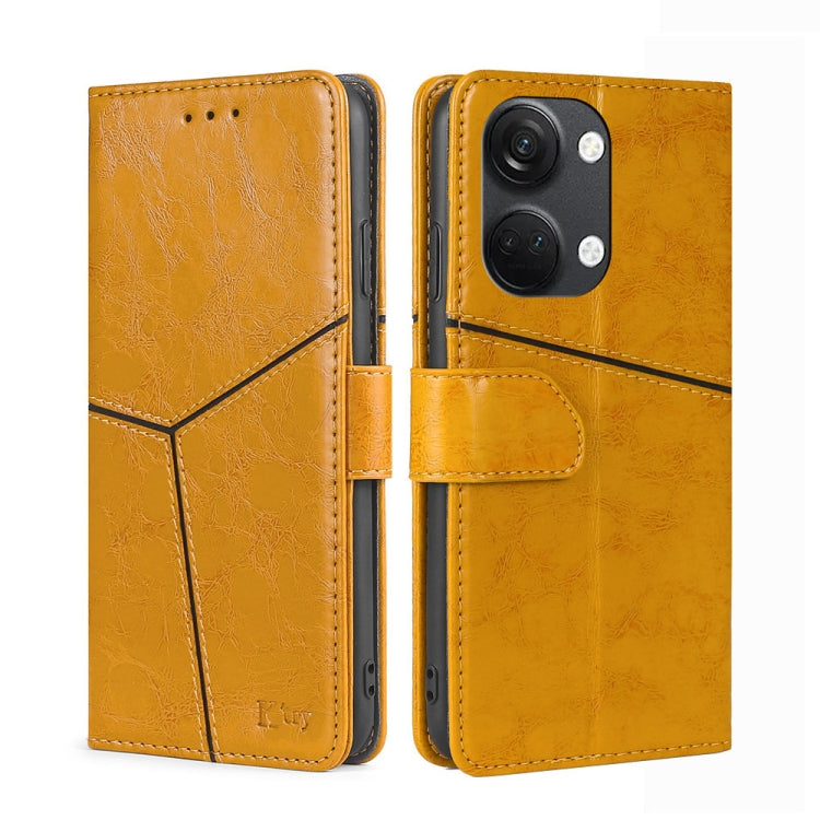 For OnePlus Ace 2V 5G Geometric Stitching Flip Leather Phone Case
