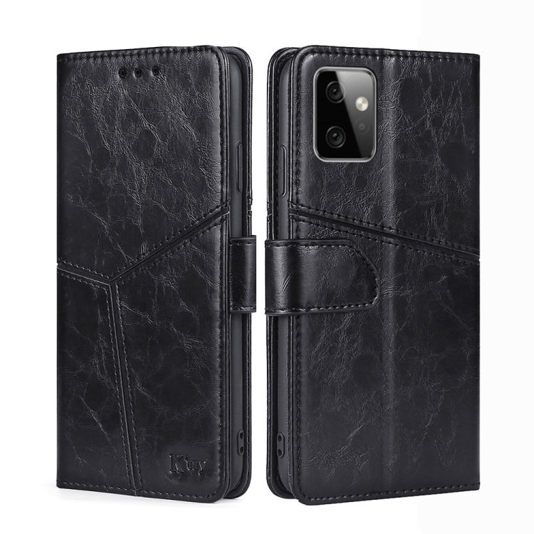 For Motorola Moto G Power 2023 Geometric Stitching Flip Leather Phone Case