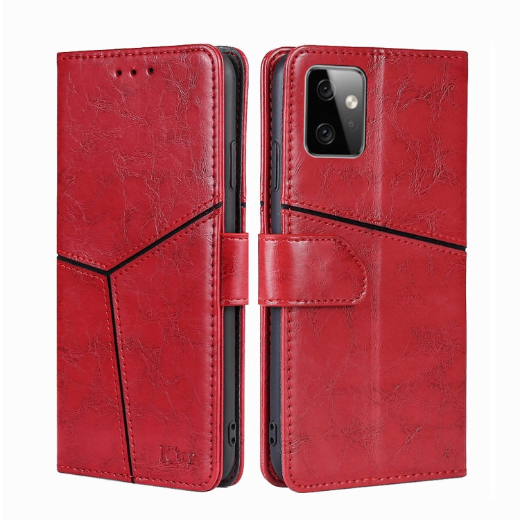 For Motorola Moto G Power 2023 Geometric Stitching Flip Leather Phone Case