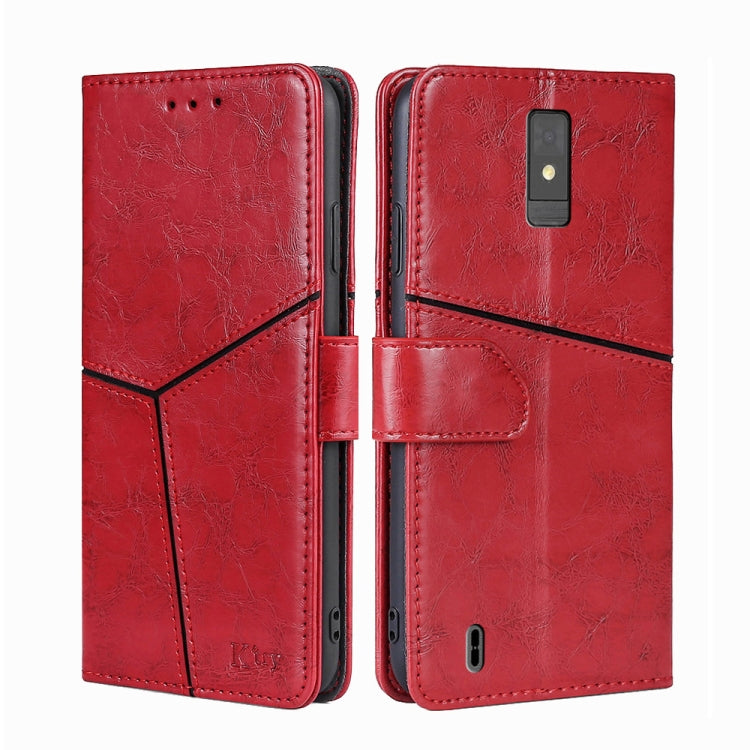 For ZTE Blade A32 Geometric Stitching Flip Leather Phone Case