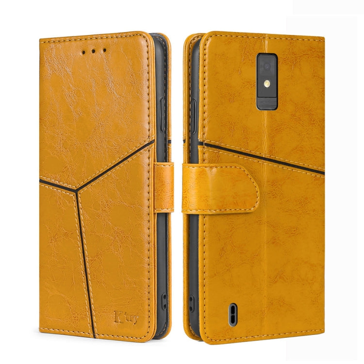 For ZTE Blade A32 Geometric Stitching Flip Leather Phone Case