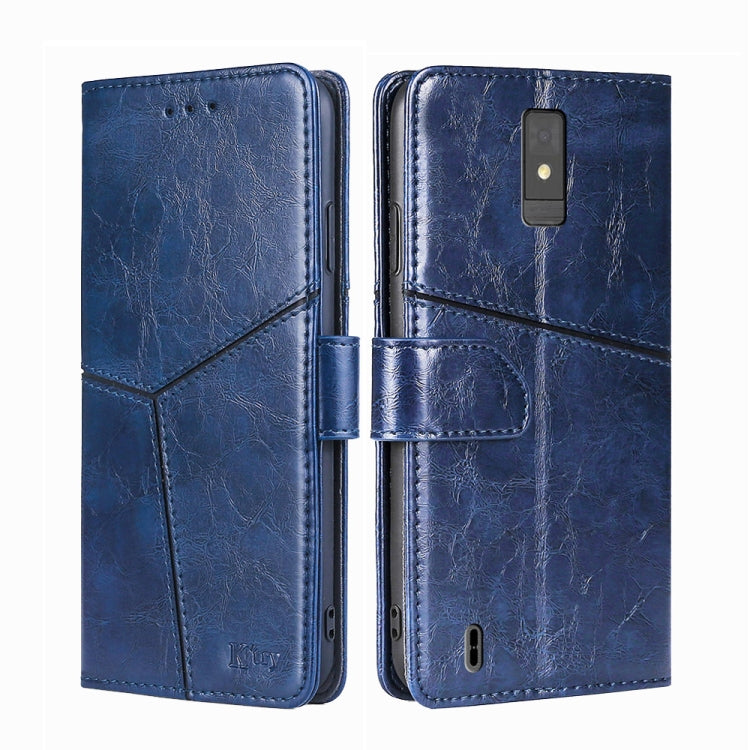 For ZTE Blade A32 Geometric Stitching Flip Leather Phone Case