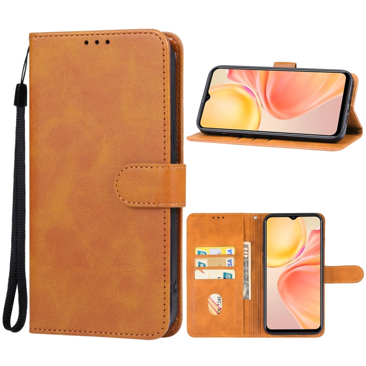 For vivo Y75s Leather Phone Case