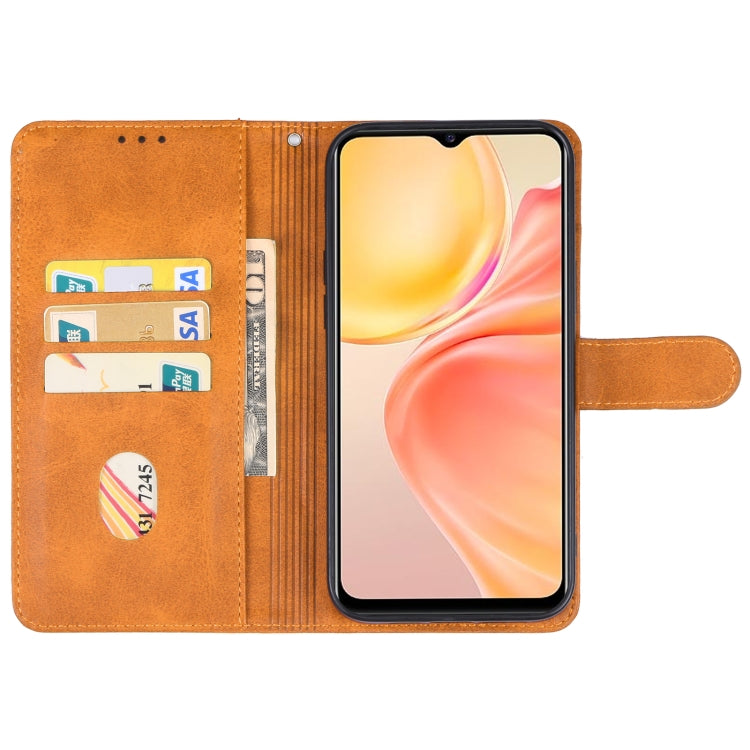 For vivo Y75s Leather Phone Case