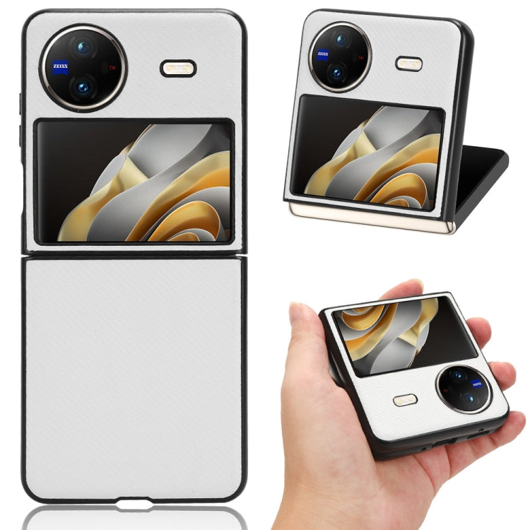 For vivo X Flip PU Leather PC Phone Case