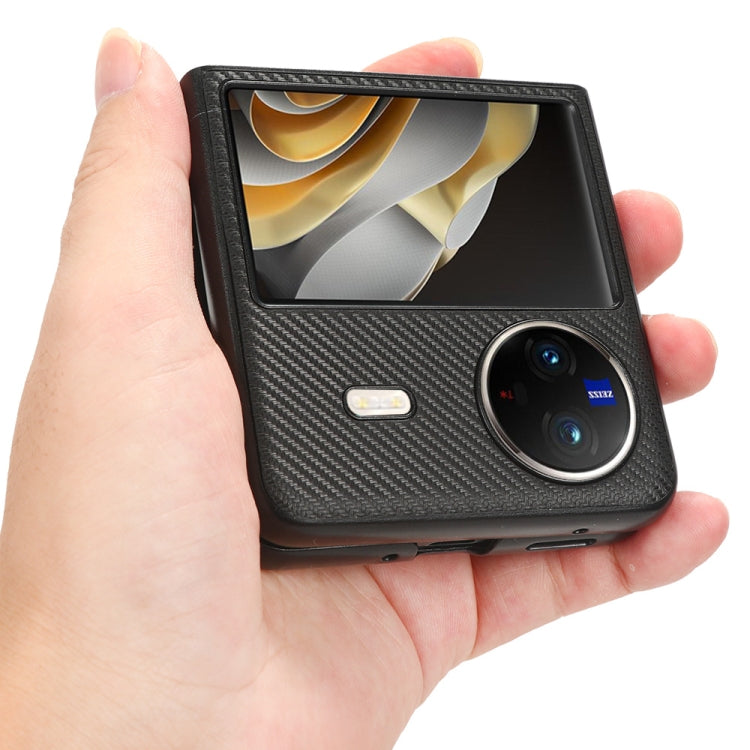 For vivo X Flip PU Leather PC Phone Case