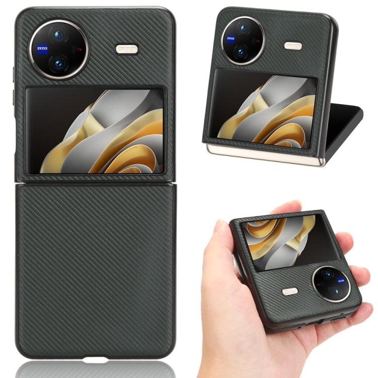 For vivo X Flip PU Leather PC Phone Case