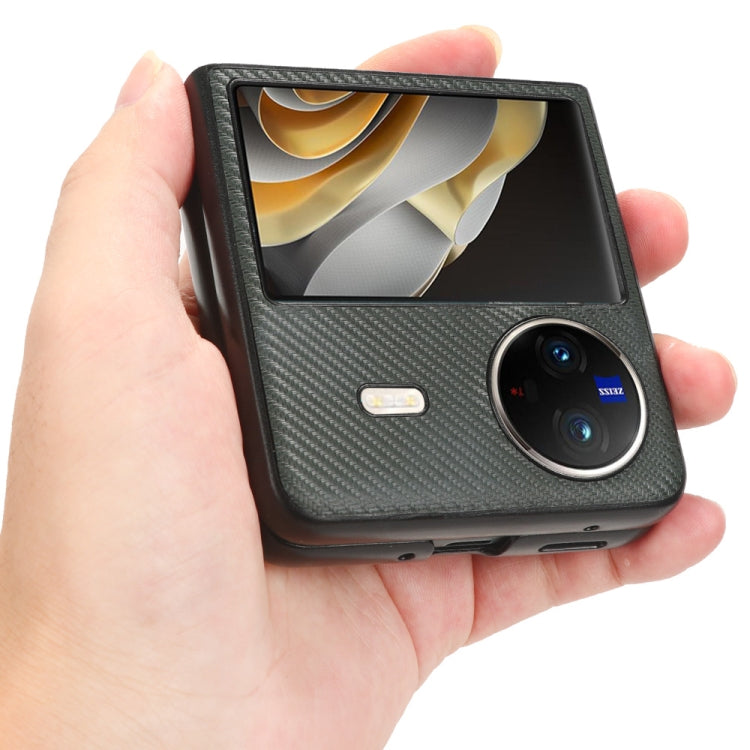 For vivo X Flip PU Leather PC Phone Case