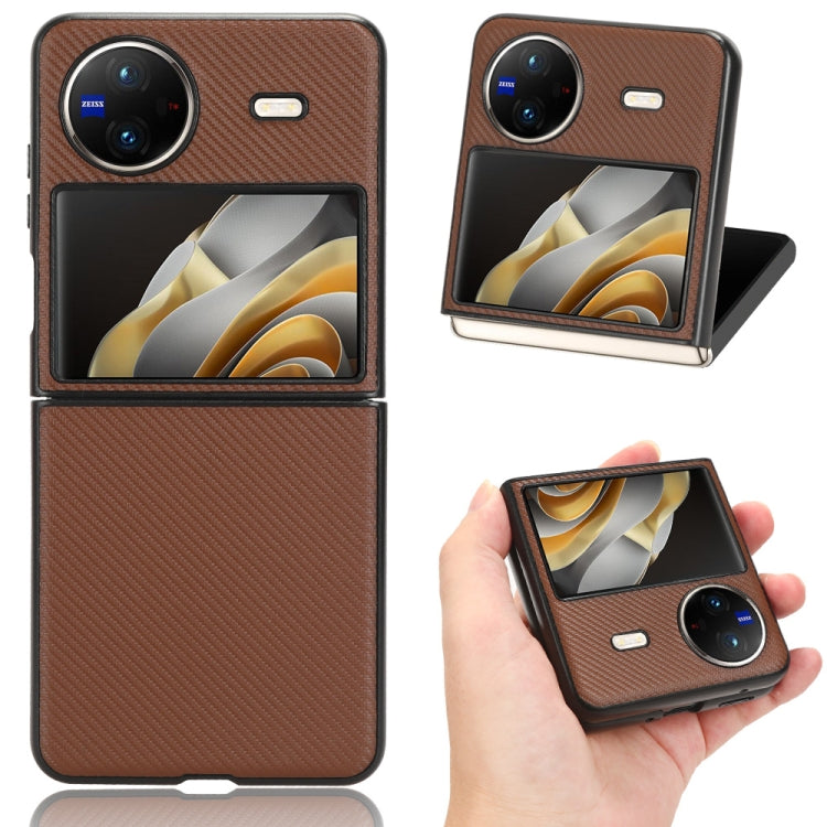 For vivo X Flip PU Leather PC Phone Case