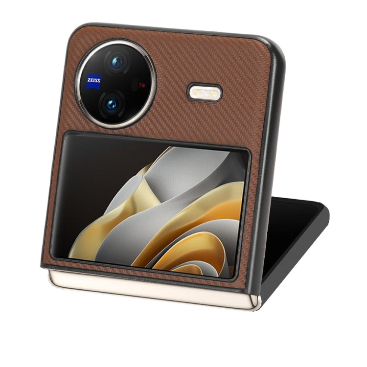 For vivo X Flip PU Leather PC Phone Case