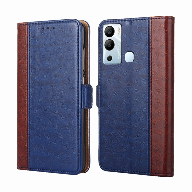 For Infinix Hot 12i Ostrich Texture Flip Leather Phone Case