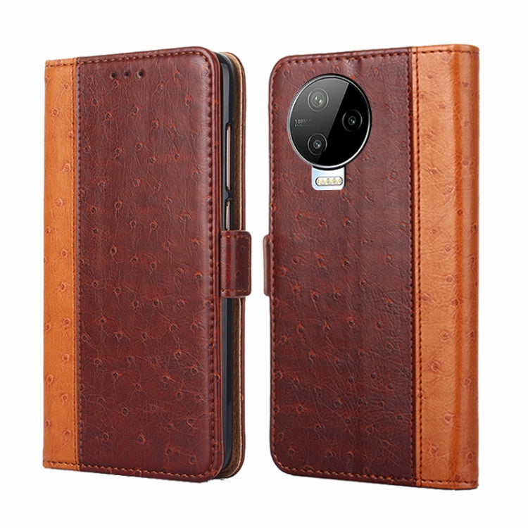 For Infinix Note 12 Pro 4G Ostrich Texture Flip Leather Phone Case