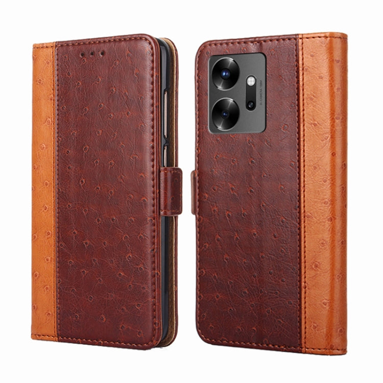 For Infinix Zero 20 Ostrich Texture Flip Leather Phone Case