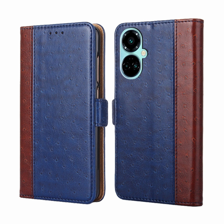 For Tecno Camon 19 / 19 Pro Ostrich Texture Flip Leather Phone Case