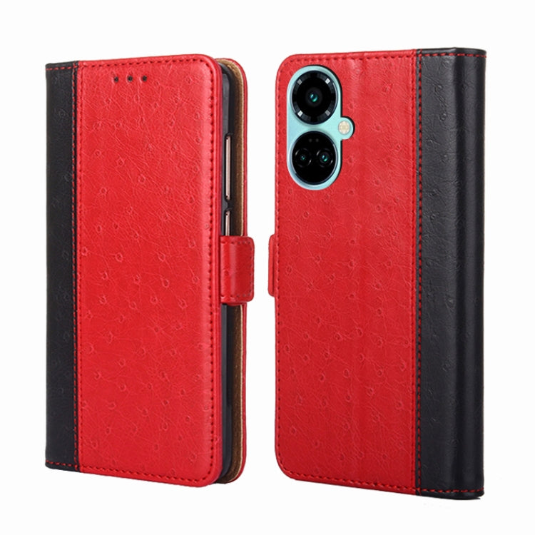 For Tecno Camon 19 / 19 Pro Ostrich Texture Flip Leather Phone Case