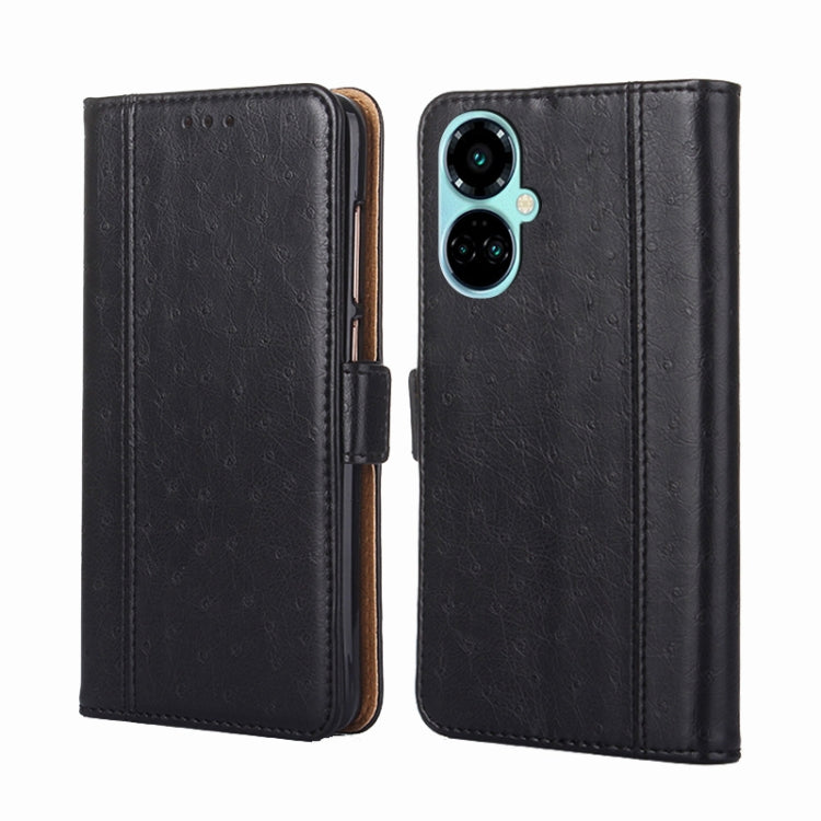 For Tecno Camon 19 / 19 Pro Ostrich Texture Flip Leather Phone Case