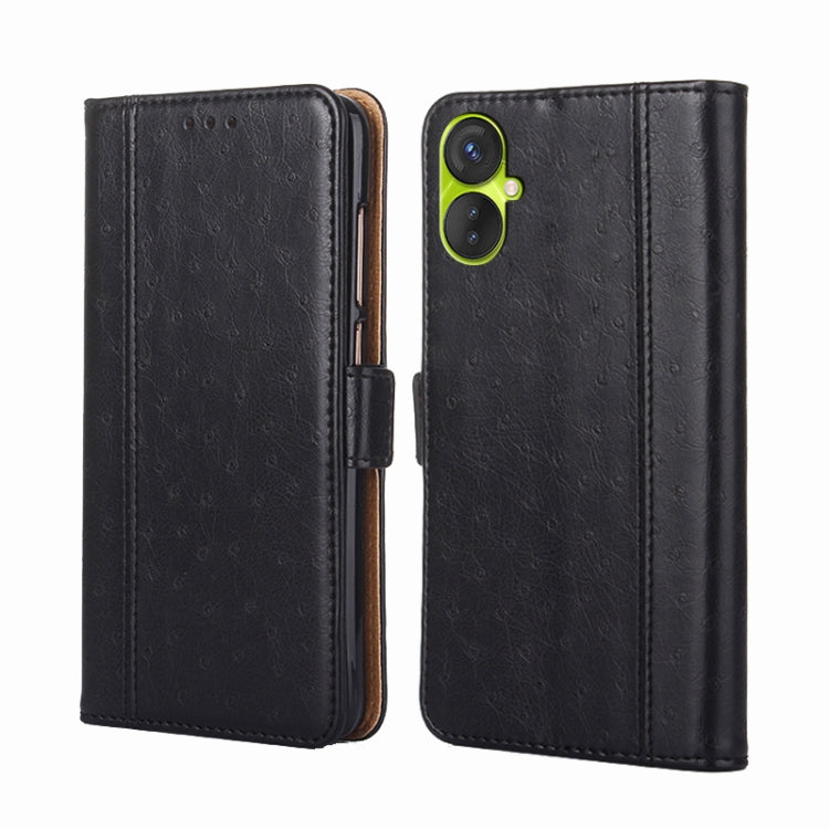 For Tecno Spark 9 Pro Ostrich Texture Flip Leather Phone Case