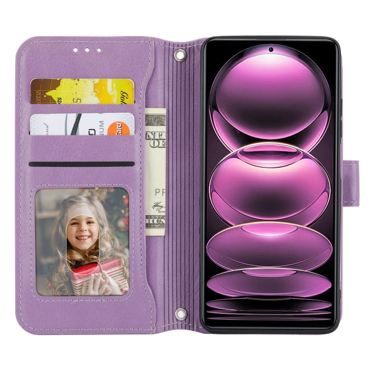 For Redmi Note 12 Pro 5G Global Oil Skin Zipper Wallet Leather Phone Case