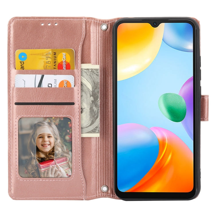 For Xiaomi Redmi 12C Oil Skin Zipper Wallet Leather Phone Case