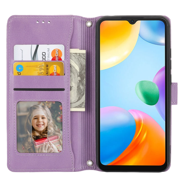 For Xiaomi Redmi 12C Oil Skin Zipper Wallet Leather Phone Case