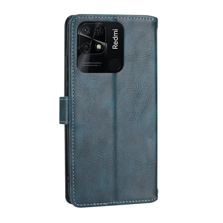 For Xiaomi Redmi 12C Oil Skin Zipper Wallet Leather Phone Case