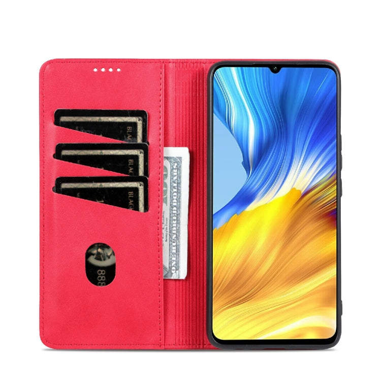 For Honor X5 AZNS Magnetic Calf Texture Flip Leather Phone Case