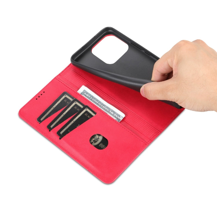 For Honor X5 AZNS Magnetic Calf Texture Flip Leather Phone Case