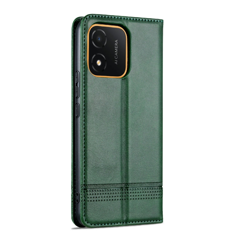 For Honor X5 AZNS Magnetic Calf Texture Flip Leather Phone Case