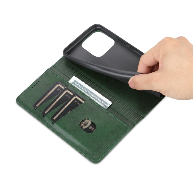 For Honor X5 AZNS Magnetic Calf Texture Flip Leather Phone Case