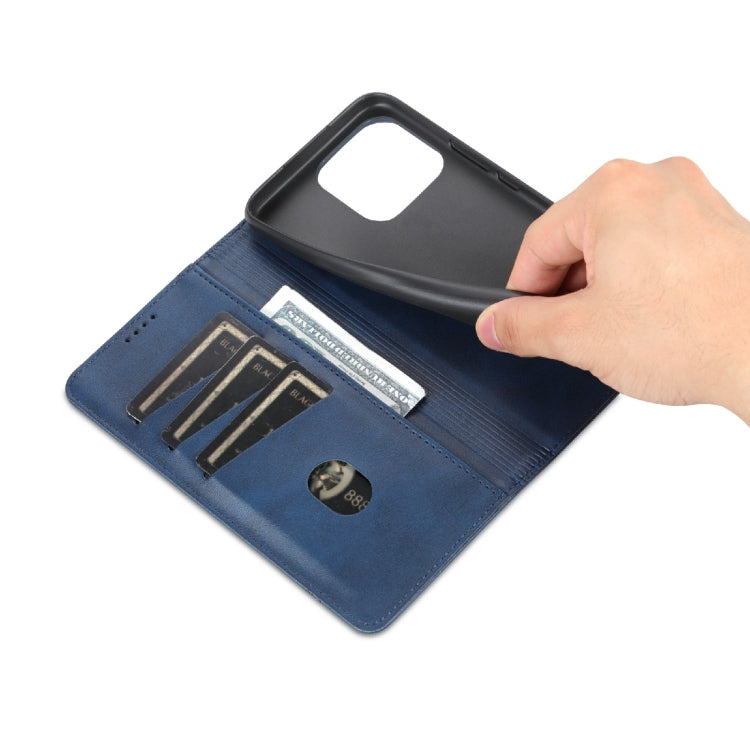 For Honor X5 AZNS Magnetic Calf Texture Flip Leather Phone Case