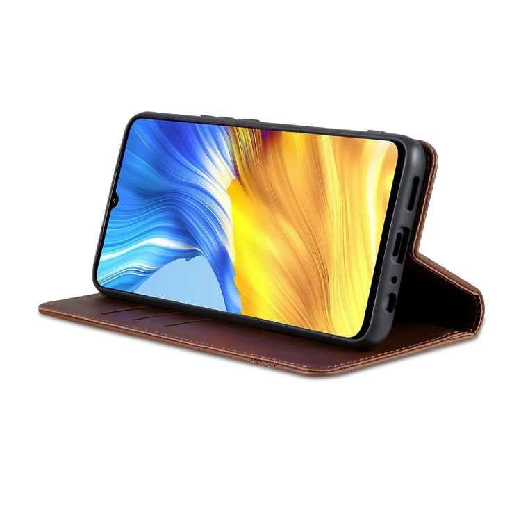 For Honor X5 AZNS Magnetic Calf Texture Flip Leather Phone Case