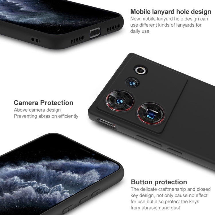 For ZTE nubia Z50 Ultra 5G IMAK UC-3 Series Shockproof Frosted TPU Phone Case(Black)